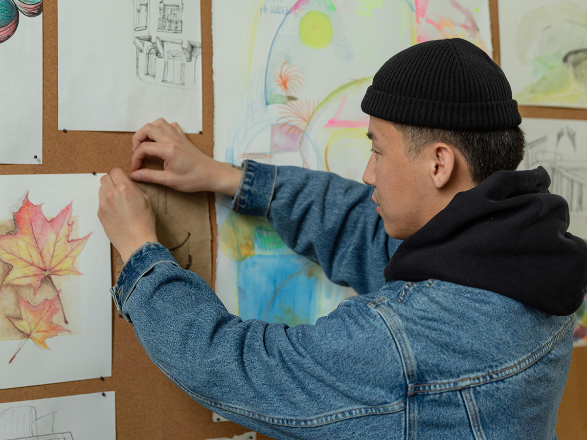 Hallway idea wall environment