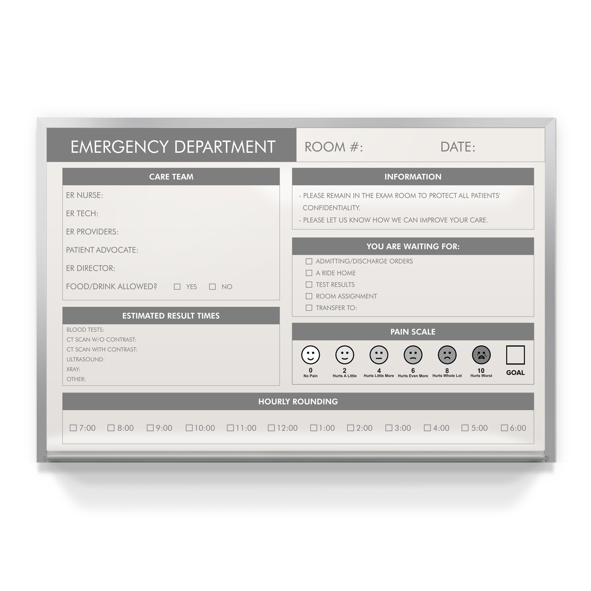 Emergency Room Board