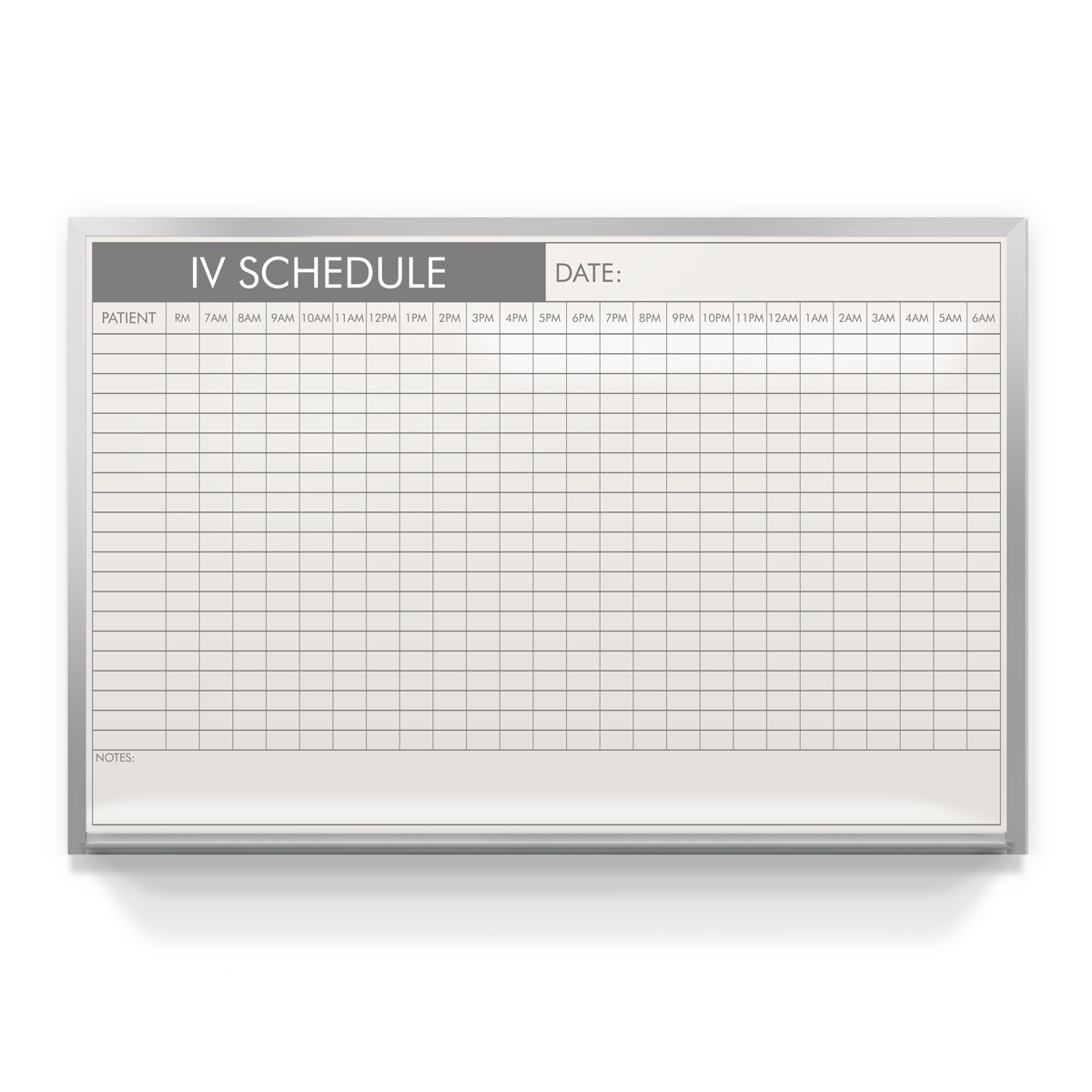 IV Therapy Schedule Board