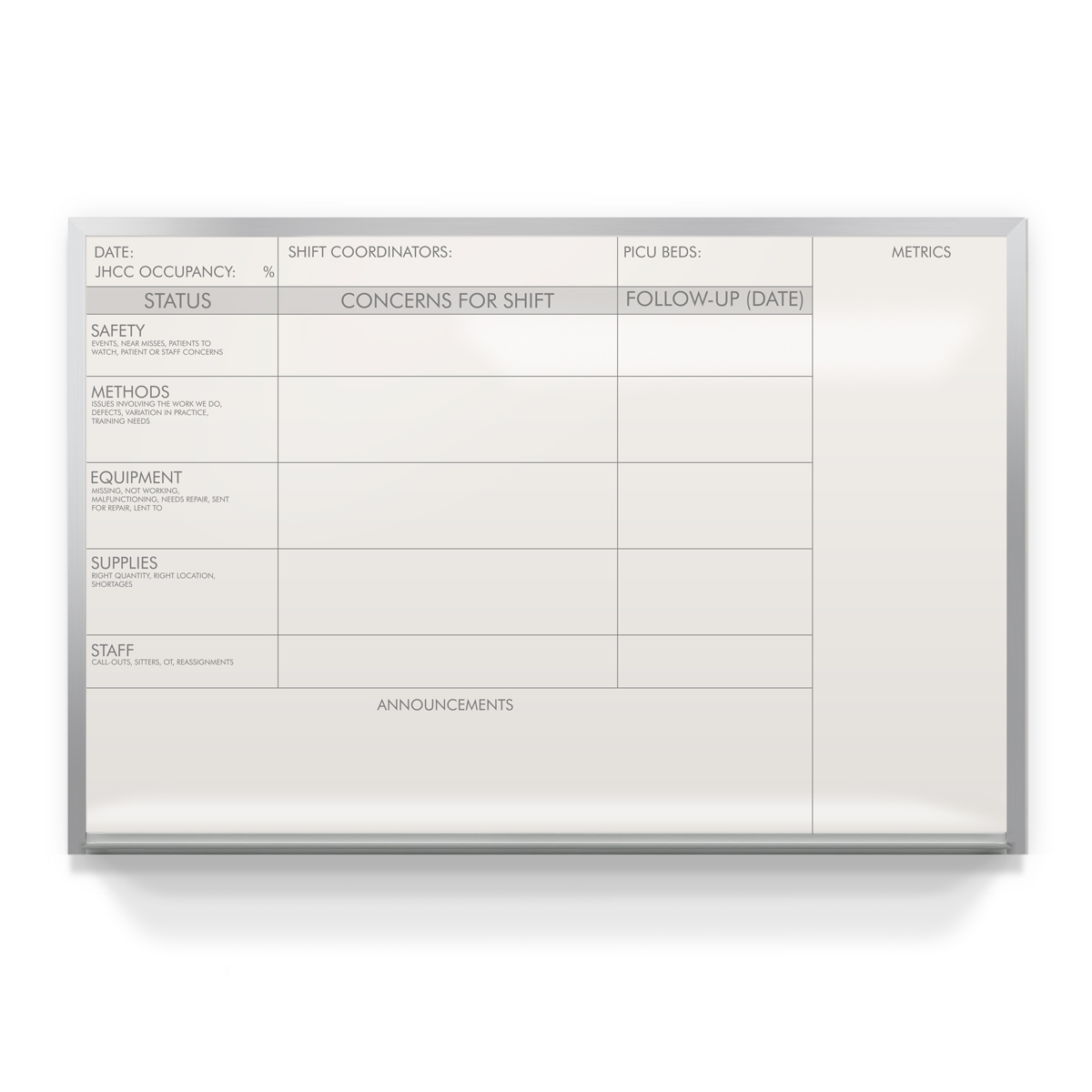 Staff Communication Board